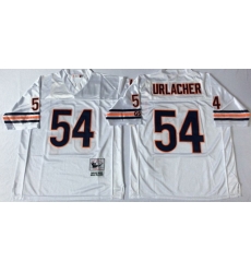 Men Chicago Bears 54 Brian Urlacher White M&N Road Throwback Jersey