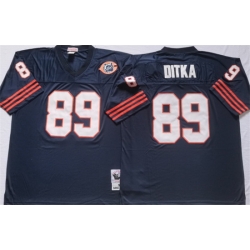 Men Chicago Bears 89 DITKA Navy Limited NFL Jersey