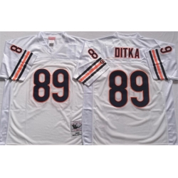Men Chicago Bears 89 DITKA White Limited Stitched jersey