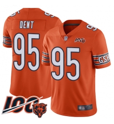 Men Chicago Bears 95 Richard Dent Orange Alternate 100th Season Limited Football Jersey