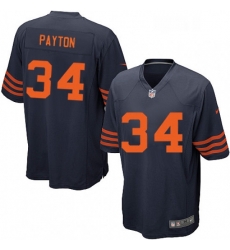 Mens Nike Chicago Bears 34 Walter Payton Game Navy Blue Alternate NFL Jersey
