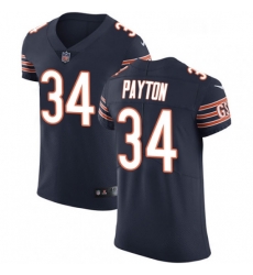 Mens Nike Chicago Bears 34 Walter Payton Navy Blue Team Color Vapor Untouchable Elite Player NFL Jersey