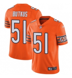 Mens Nike Chicago Bears 51 Dick Butkus Limited Orange Rush Vapor Untouchable NFL Jersey