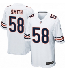 Mens Nike Chicago Bears 58 Roquan Smith Game White NFL Jersey