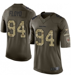 Mens Nike Chicago Bears 94 Leonard Floyd Limited Green Salute to Service NFL Jersey