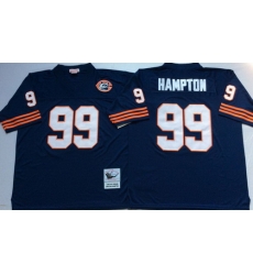 Mitchell Ness Bears #99 Lamarr Houston blue Throwback Stitched NFL Jerseys