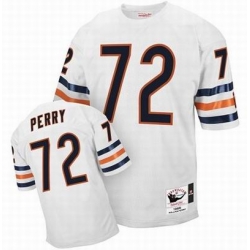 MitchellandNess Chicago Bears 72 William Perry Jersey Authentic Throwback White
