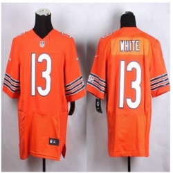 New Chicago Bears #13 Kevin White Orange Alternate Men Stitched NFL Elite Jersey