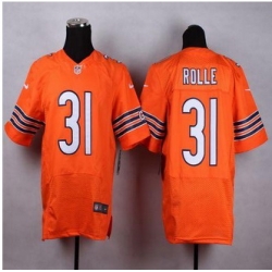 New Chicago Bears #31 Antrel Rolle Orange Alternate Men Stitched NFL Elite Jersey