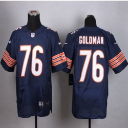 New Chicago Bears #76 Eddie Goldman Navy Blue Team Color Men Stitched NFL Elite Jersey
