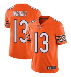 Nike Bears #13 Kendall Wright Orange Mens Stitched NFL Limited Rush Jersey