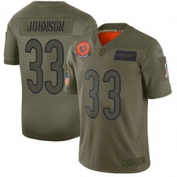 Nike Bears 33 Jaylon Johnson Camo Men Stitched NFL Limited 2019 Salute To Service Jersey
