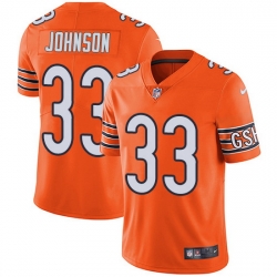 Nike Bears 33 Jaylon Johnson Orange Men Stitched NFL Limited Rush Jersey