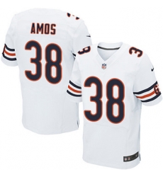 Nike Bears #38 Adrian Amos White Mens Stitched NFL Elite Jersey