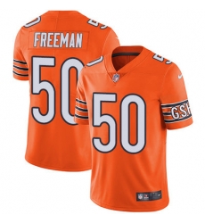 Nike Bears #50 Jerrell Freeman Orange Mens Stitched NFL Limited Rush Jersey