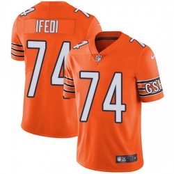 Nike Bears 74 Germain Ifedi Orange Men Stitched NFL Limited Rush Jersey