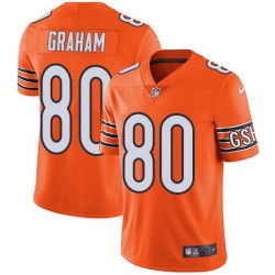 Nike Bears 80 Jimmy Graham Orange Men Stitched NFL Limited Rush Jersey