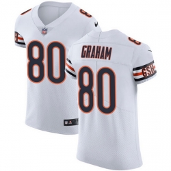 Nike Bears 80 Jimmy Graham White Men Stitched NFL New Elite Jersey