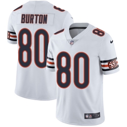 Nike Bears #80 Trey Burton White Men Stitched NFL Vapor Untouchable Limited Jersey
