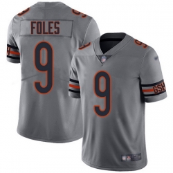 Nike Bears 9 Nick Foles Silver Men Stitched NFL Limited Inverted Legend Jersey