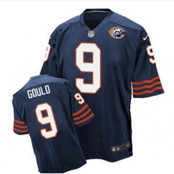 Nike Bears #9 Robbie Gould Navy Blue Throwback Mens Stitched NFL Elite Jersey