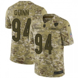 Nike Bears 94 Robert Quinn Camo Men Stitched NFL Limited 2018 Salute To Service Jersey