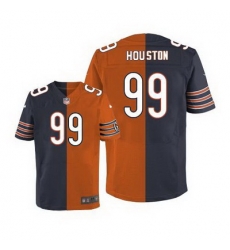 Nike Bears #99 Lamarr Houston Navy Blue Orange Mens Stitched NFL Elite Split Jersey