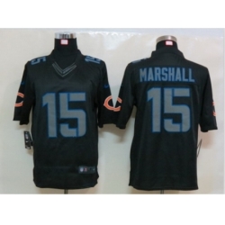 Nike Chicago Bears 15 Brandon Marshall Black Limited Impact NFL Jersey