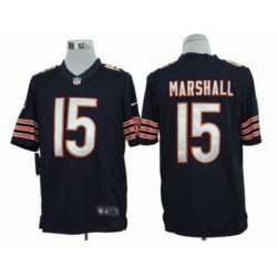 Nike Chicago Bears 15 Brandon Marshall Blue Limited NFL Jersey