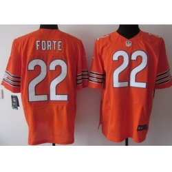 Nike Chicago Bears 22 Matt Forte Orange Elite NFL Jersey