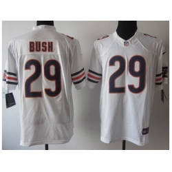 Nike Chicago Bears 29 Michael Bush White Limited NFL Jersey