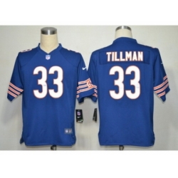 Nike Chicago Bears 33 Charles Tillman Blue Game NFL Jersey