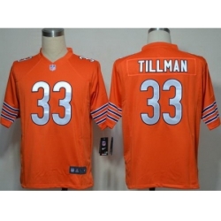 Nike Chicago Bears 33 Tillman Orange Game NFL Jersey
