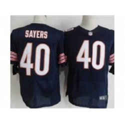 Nike Chicago Bears 40 Gale Sayers Blue Elite NFL Jersey