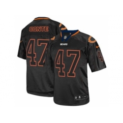 Nike Chicago Bears 47 Chris Conte Black Elite Lights Out NFL Jersey