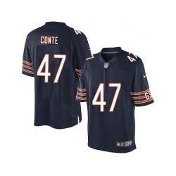 Nike Chicago Bears 47 Chris Conte Blue Limited NFL Jersey
