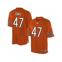 Nike Chicago Bears 47 Chris Conte Orange Limited NFL Jersey