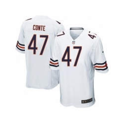 Nike Chicago Bears 47 Chris Conte White Game NFL Jersey