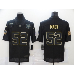 Nike Chicago Bears 52 Khalil Mack Black 2020 Salute To Service Limited Jersey