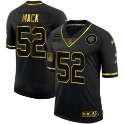 Nike Chicago Bears 52 Khalil Mack Black Gold 2020 Salute To Service Limited Jersey