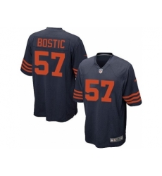 Nike Chicago Bears 57 Jon Bostic Blue Game Orange Number NFL Jersey
