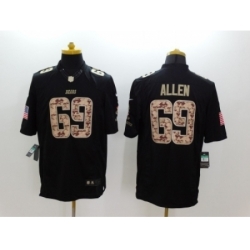 Nike Chicago Bears 69 Jared Allen Black Limited Salute to Service NFL Jersey