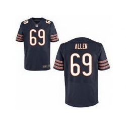 Nike Chicago Bears 69 Jared Allen Blue Elite NFL Jersey