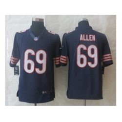 Nike Chicago Bears 69 Jared Allen Blue Limited NFL Jersey