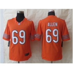 Nike Chicago Bears 69 Jared Allen Orange Limited NFL Jersey