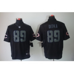 Nike Chicago Bears 89 Mike Ditka Black Limited Impact NFL Jersey