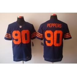 Nike Chicago Bears 90 Julius Peppers Blue Elite Orange Number NFL Jersey