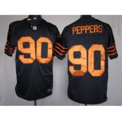 Nike Chicago Bears 90 Julius Peppers Blue Limited Orange Number NFL Jersey