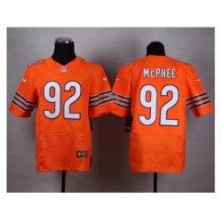 Nike Chicago Bears 92 Pernell McPhee Orange Elite NFL Jersey
