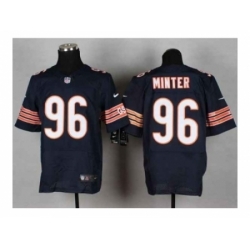 Nike Chicago Bears 96 Zach Minter blue Elite NFL Jersey